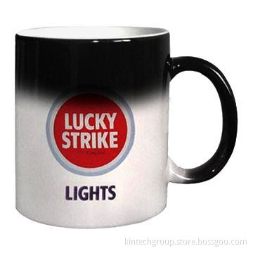 11oz Color-changing Ceramic Mugs, Customized Artwork Accepted